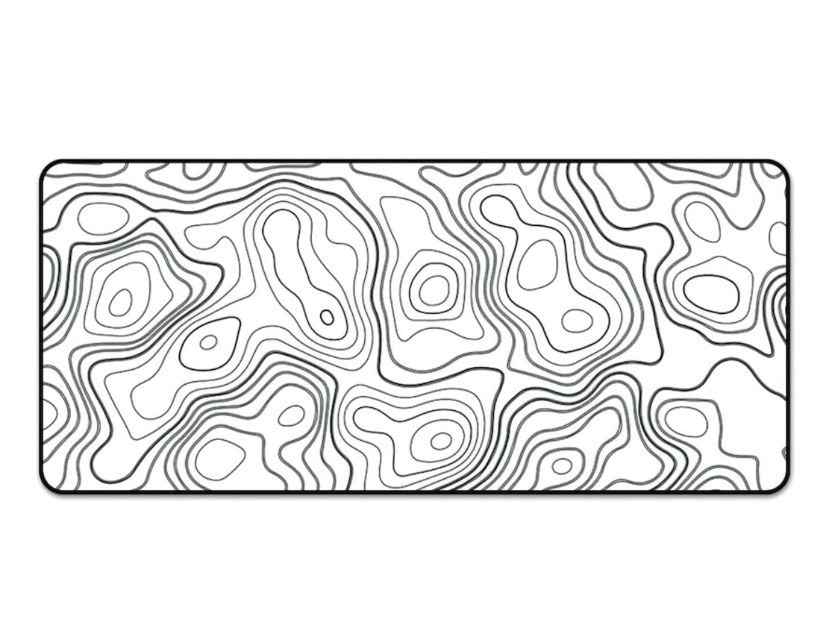 White & Black 1. Mousepad