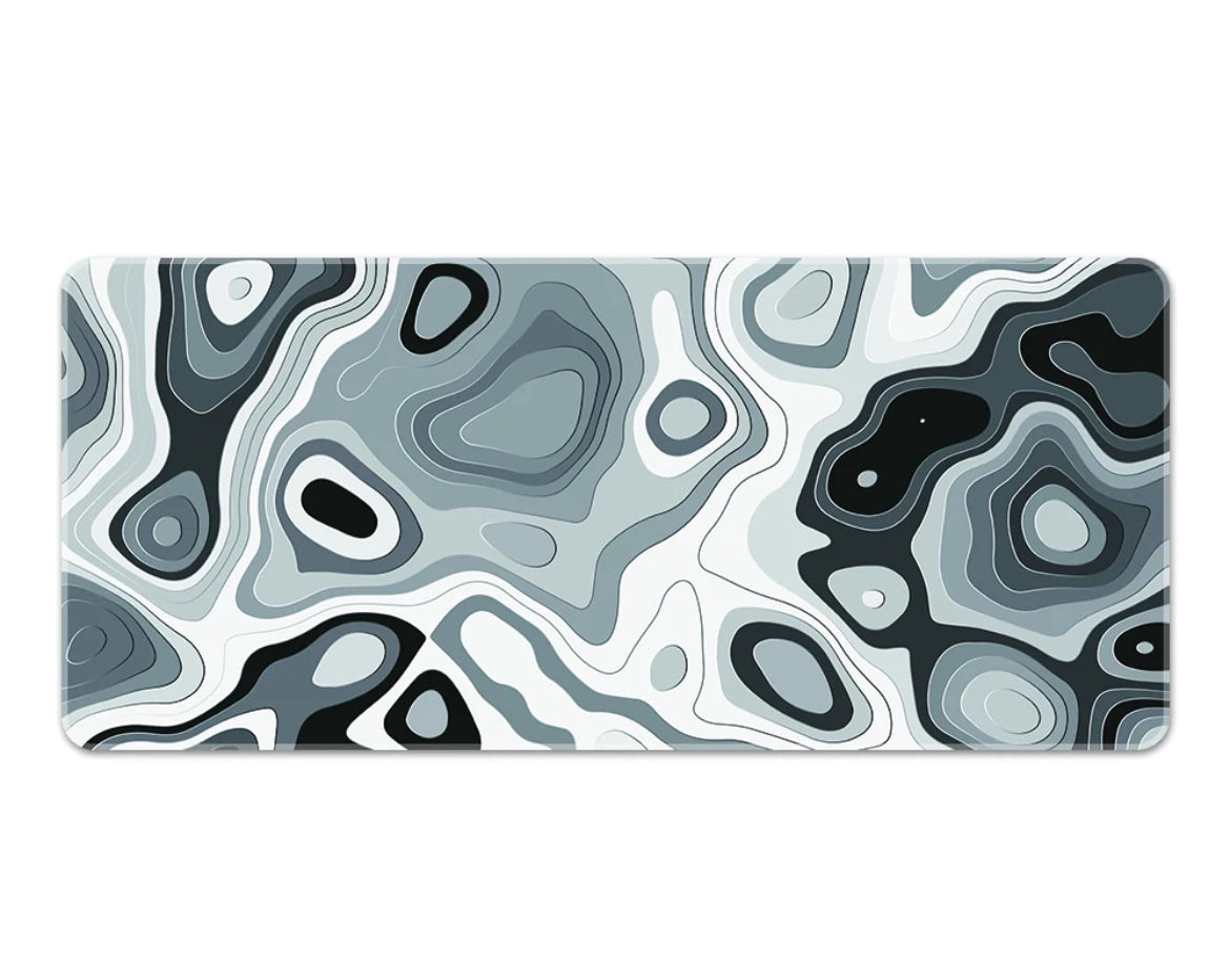 White Camouflage Mousepad